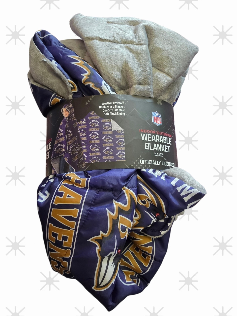 NFL Baltimore Ravens Wearable Blanket